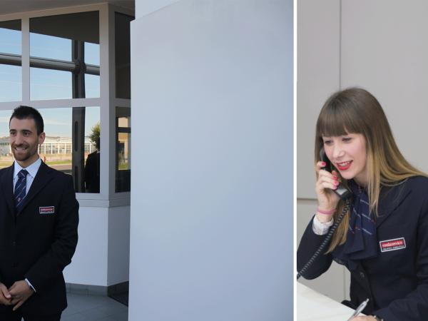 Grazie a Rondaservice Fidelitas fornisce servizi fiduciari non armati come Portierato, Controllo accessi, Reception e Centralino